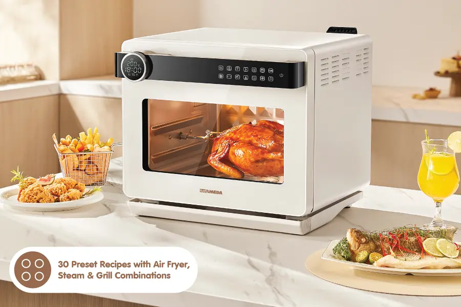 Flexible, energy efficient, easy to use, and creates delicious and nutritious food.